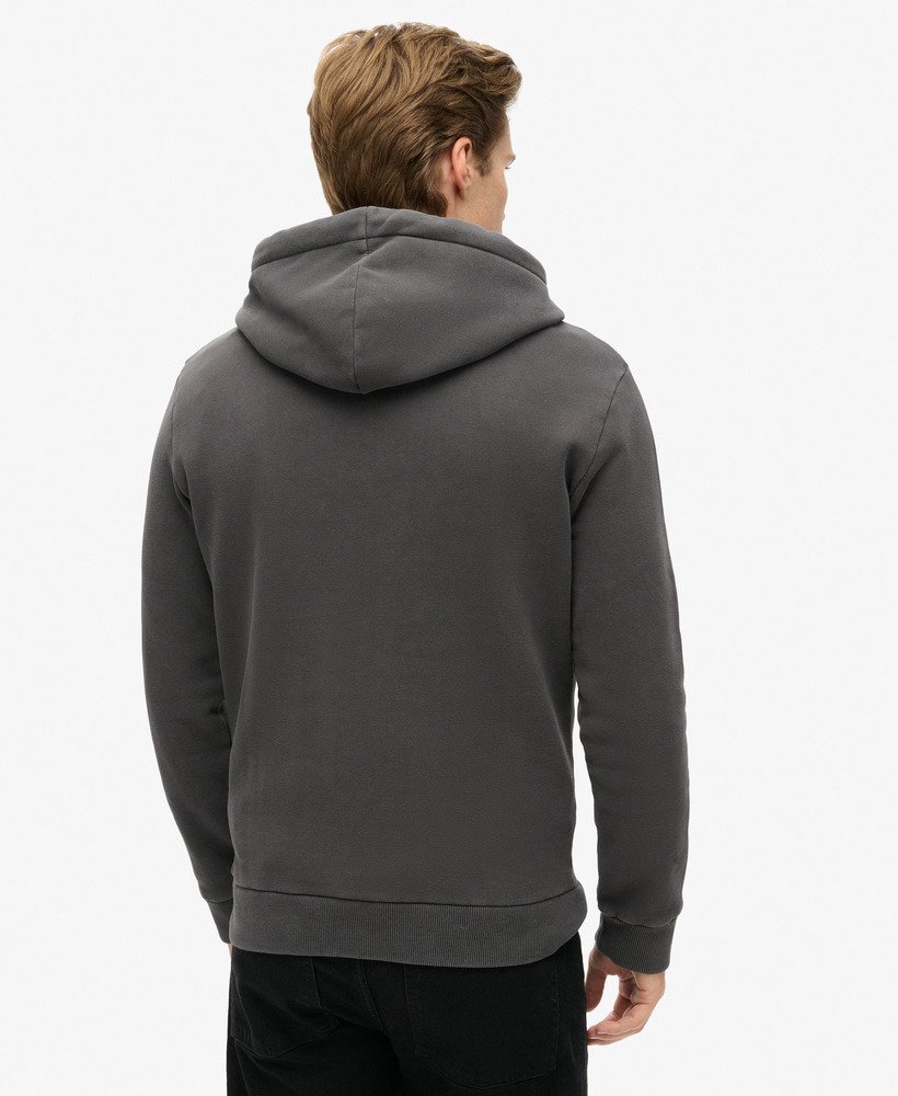 tokyo vintage logo graphic hoodie in blackboard