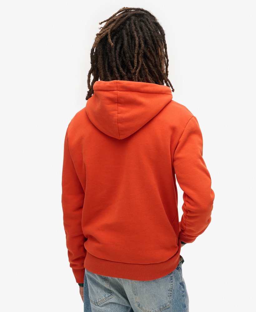 hoodie met grafische strepen voor buiten in denim co. roestbruin.