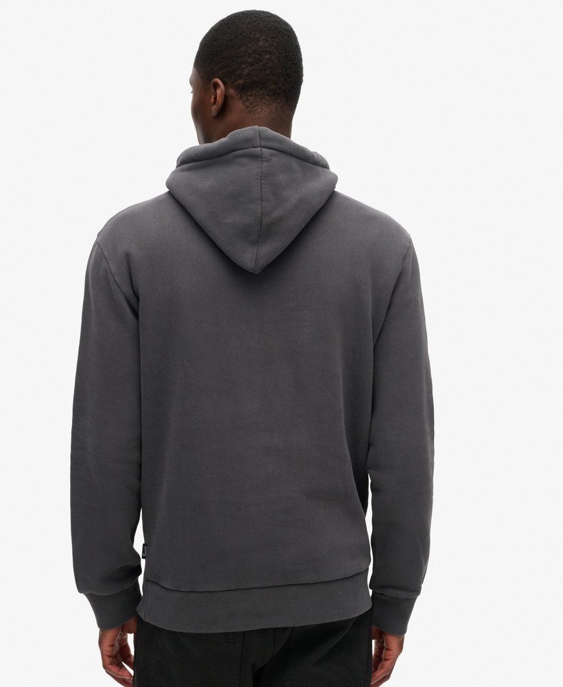 hoodie met vintage new york-logo in blackboard-uitvoering.
