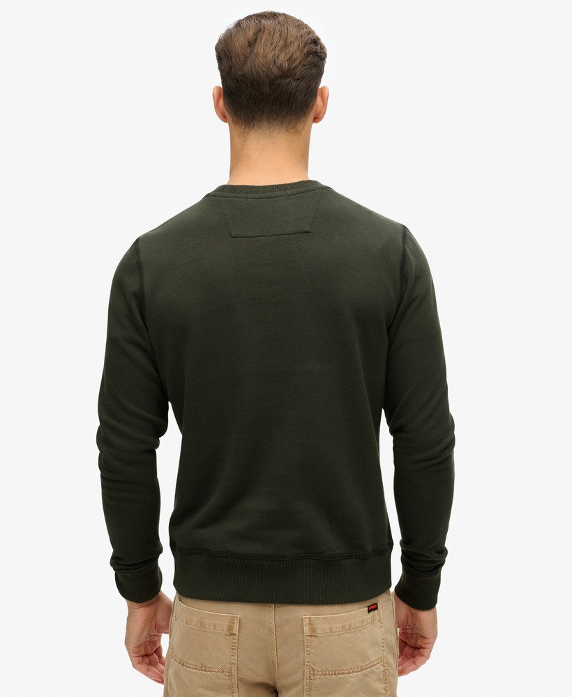surplus graphic crew sweatshirt in gewassen zwart
