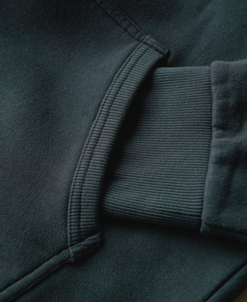 duo vintage logo hoodie in gitzwart
