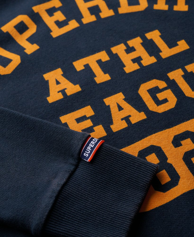 sportieve bedrukte sweater in eclipse navy
