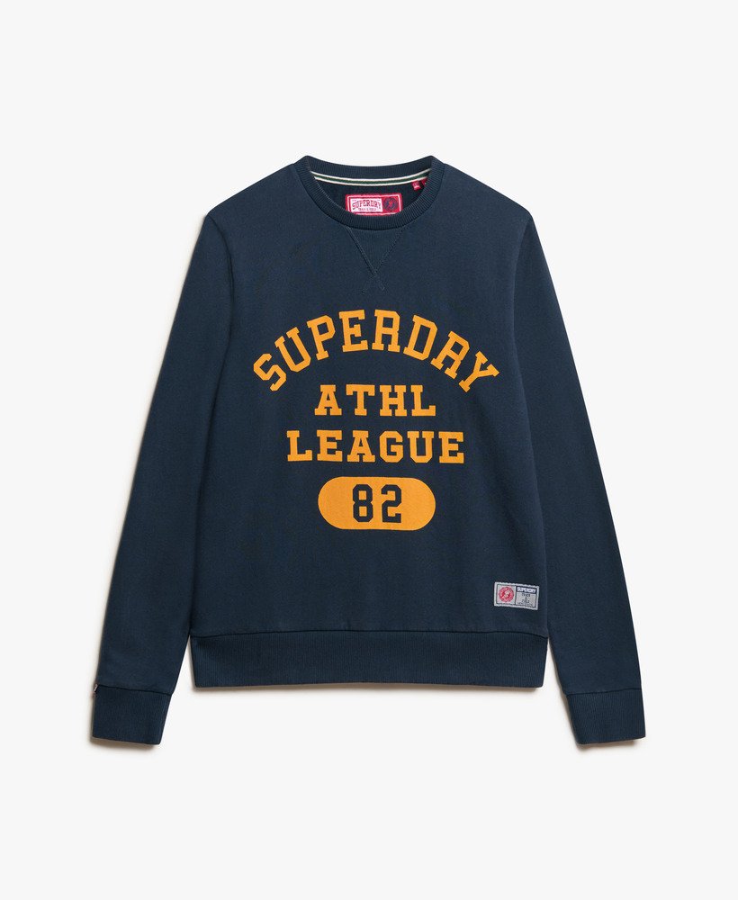 sportieve bedrukte sweater in eclipse navy