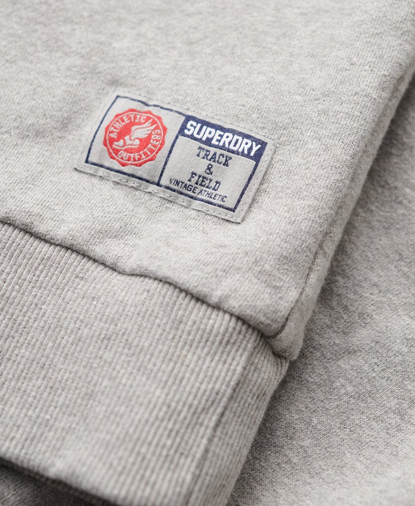 sportieve bedrukte sweater in sportief grijs gemêleerd