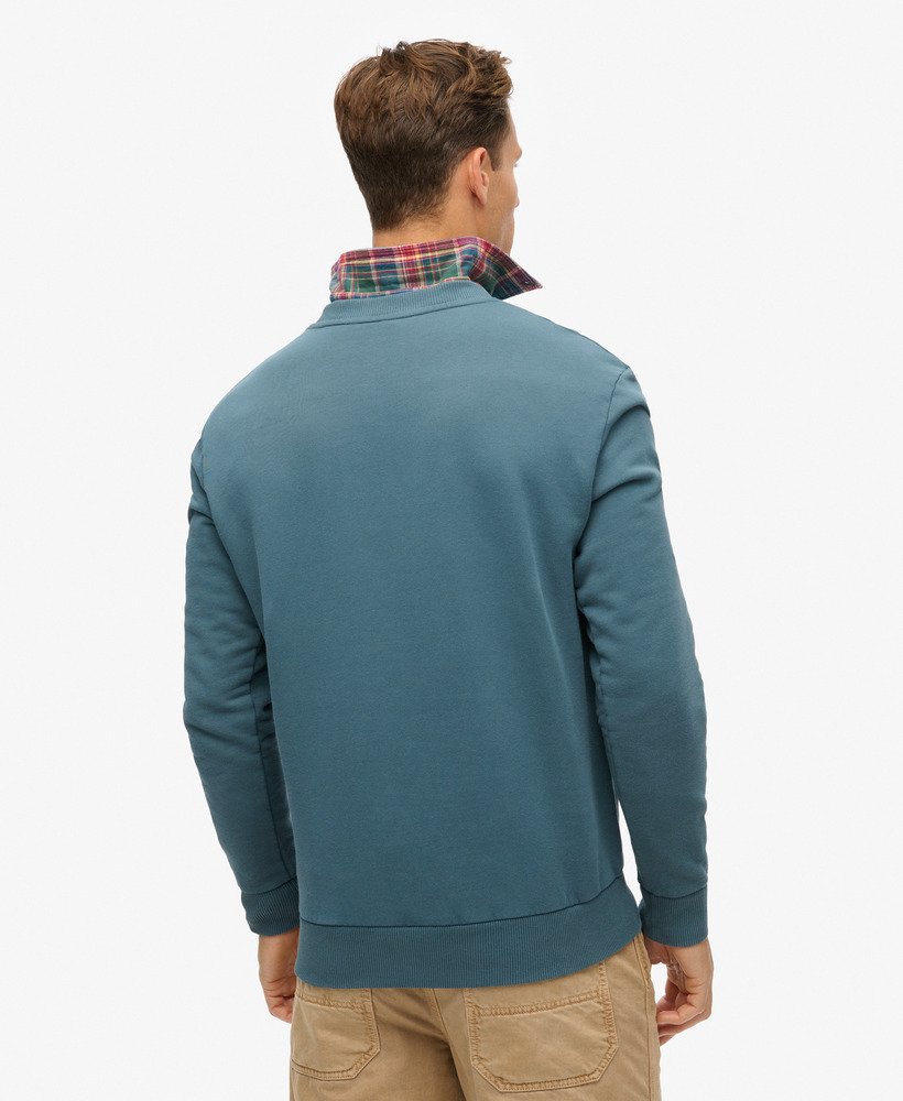 sweatshirt met reisansichtkaartprint in stargazer blue