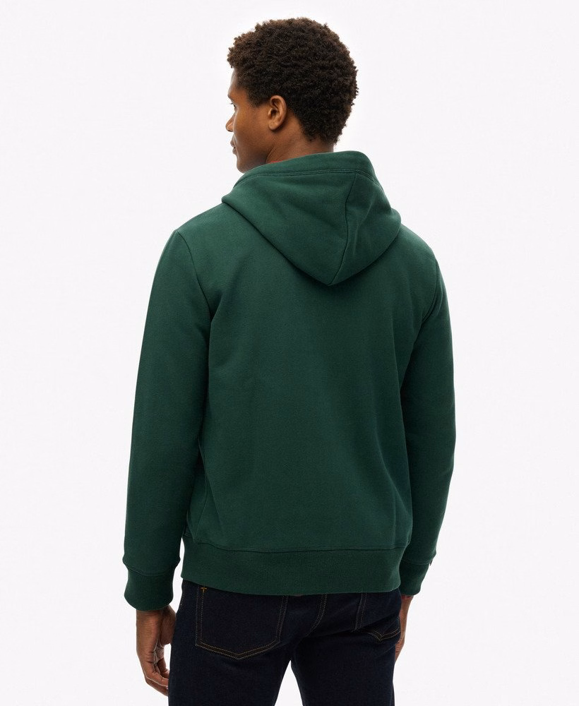 Essential Logo Half Brushed Zip Hoodie
