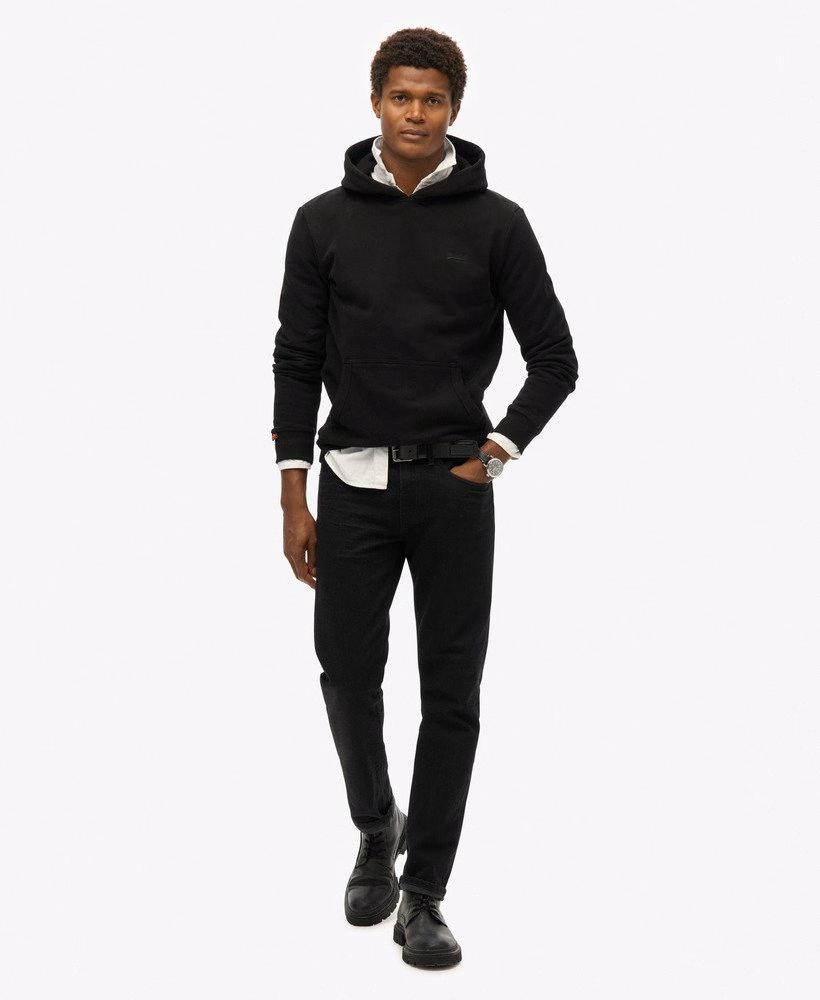 Essential Logo Half Brushed Hoodie