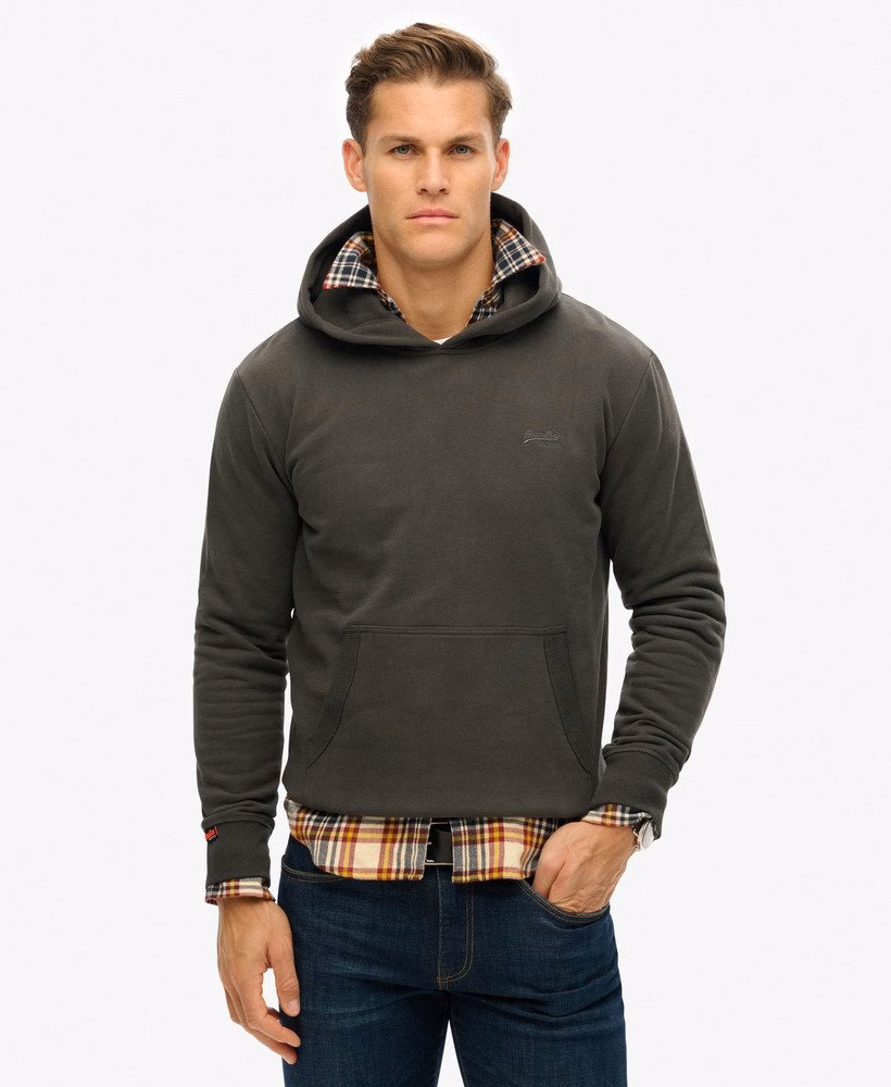 Essential Logo Half Brushed Hoodie
