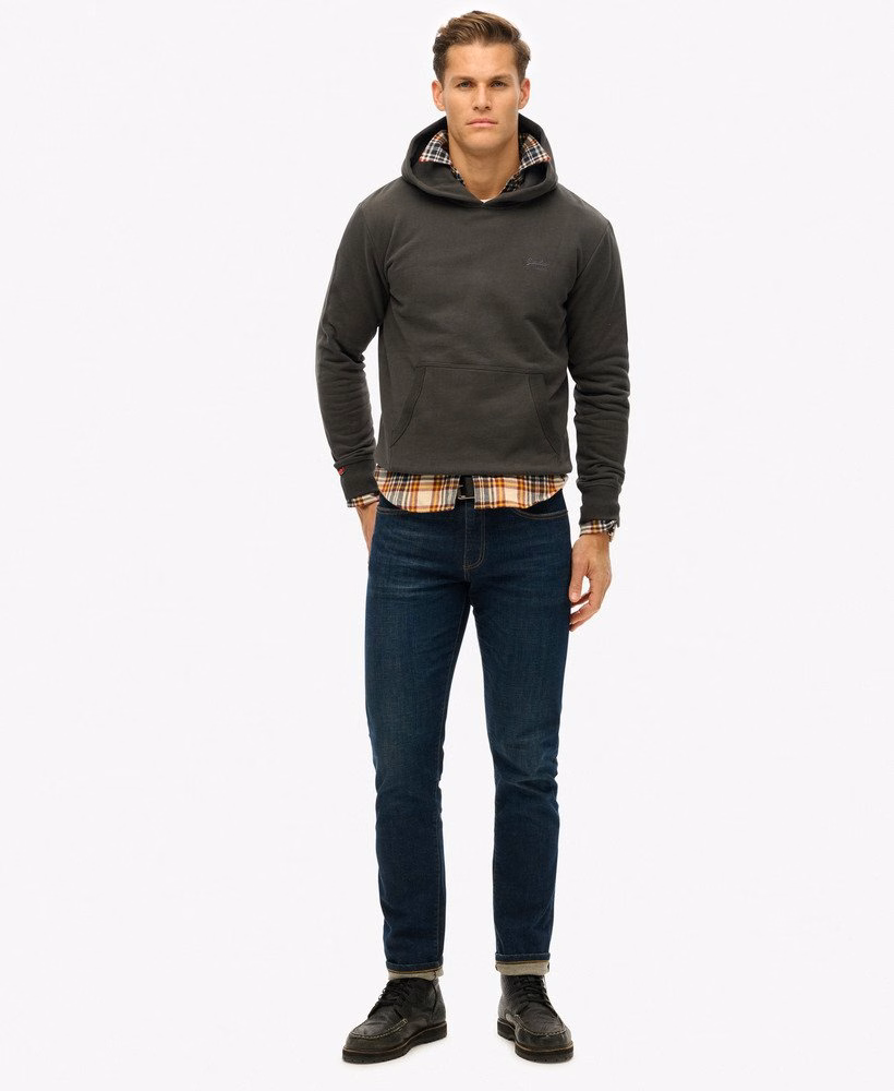 Essential Logo Half Brushed Hoodie