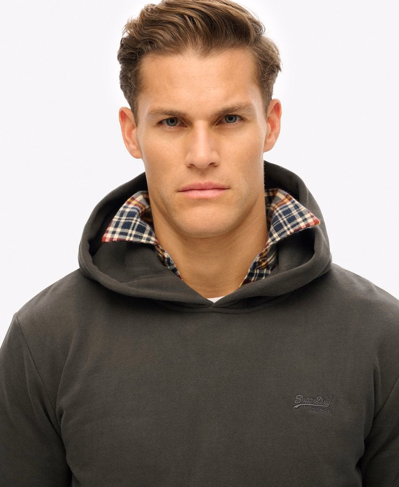 Essential Logo Half Brushed Hoodie