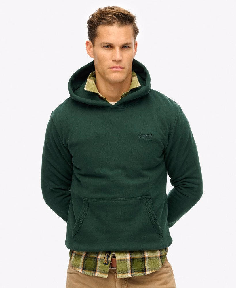 Essential Logo Half Brushed Hoodie