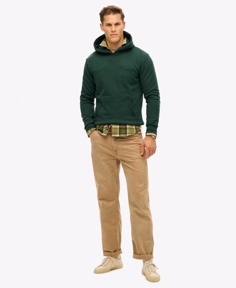 Essential Logo Half Brushed Hoodie