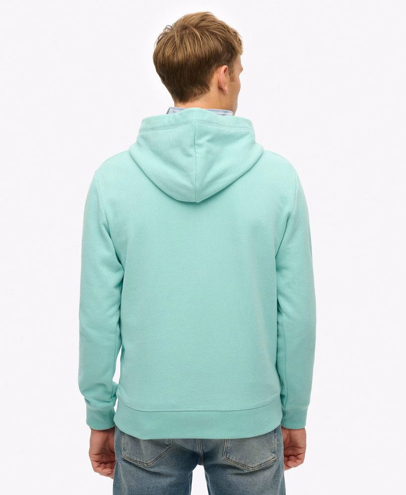 Essential Logo Half Brushed Hoodie