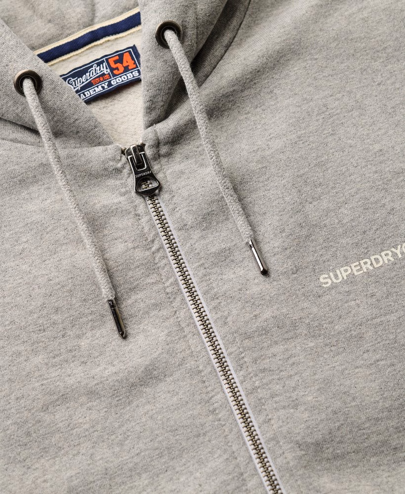 Effen hoodie met rits