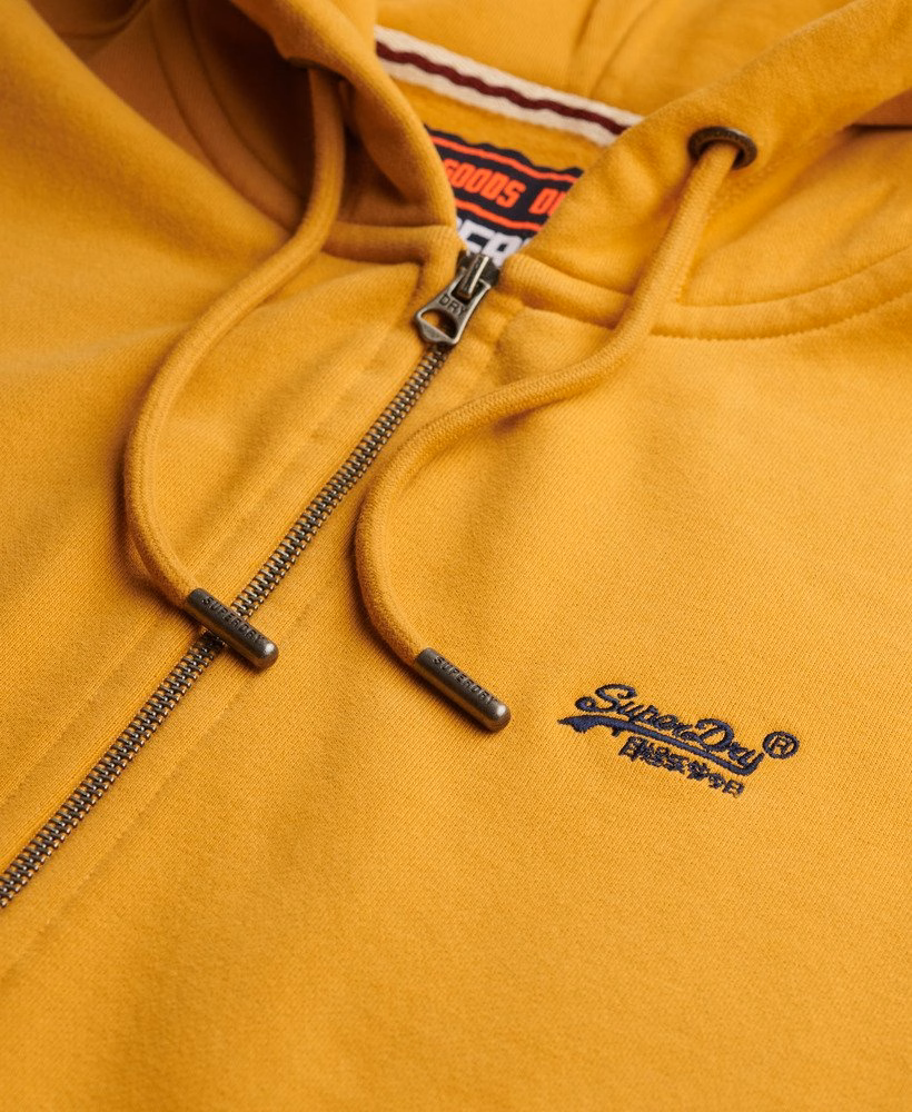 Essential Logo Half Brushed Zip Hoodie