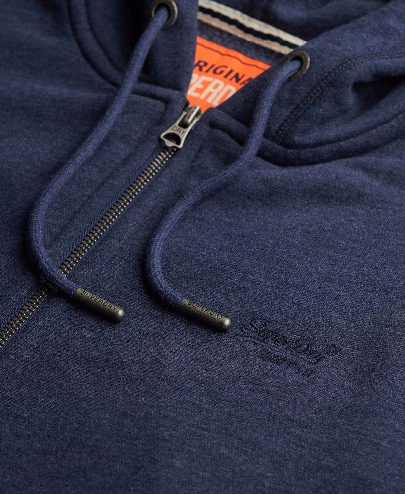 Essential Logo Half Brushed Zip Hoodie