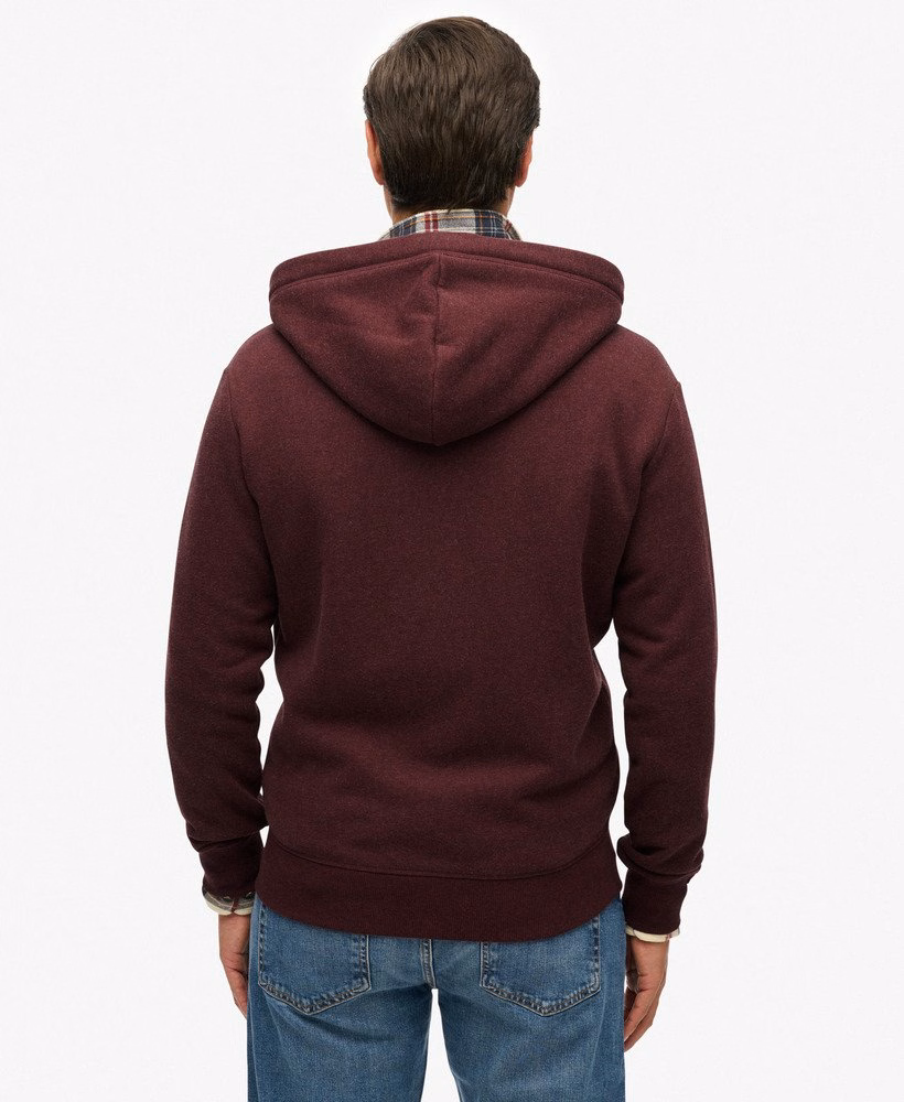 Essential Logo Half Brushed Zip Hoodie