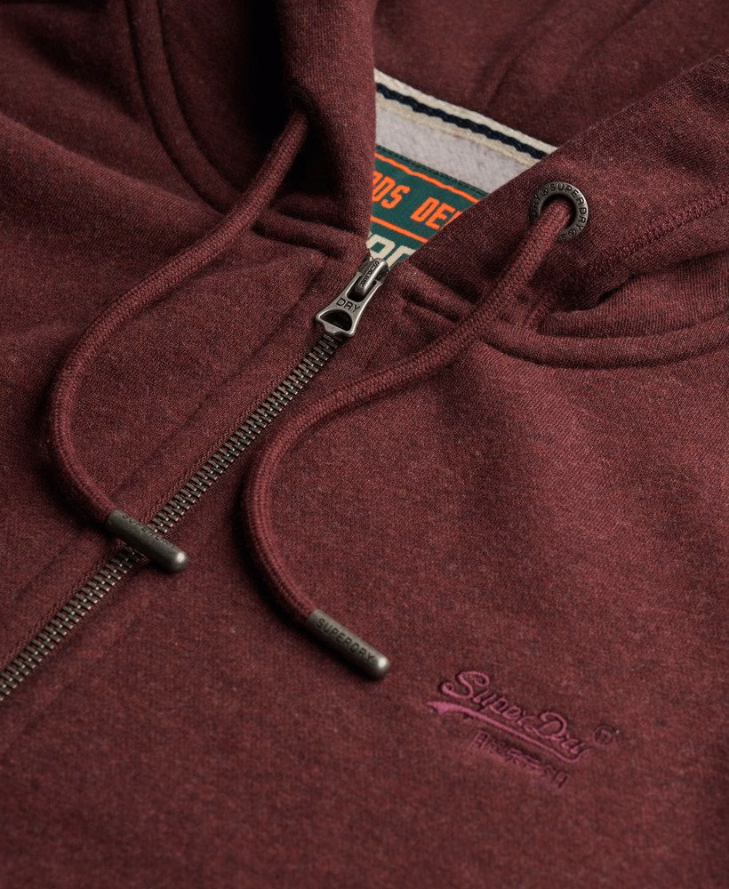 Essential Logo Half Brushed Zip Hoodie
