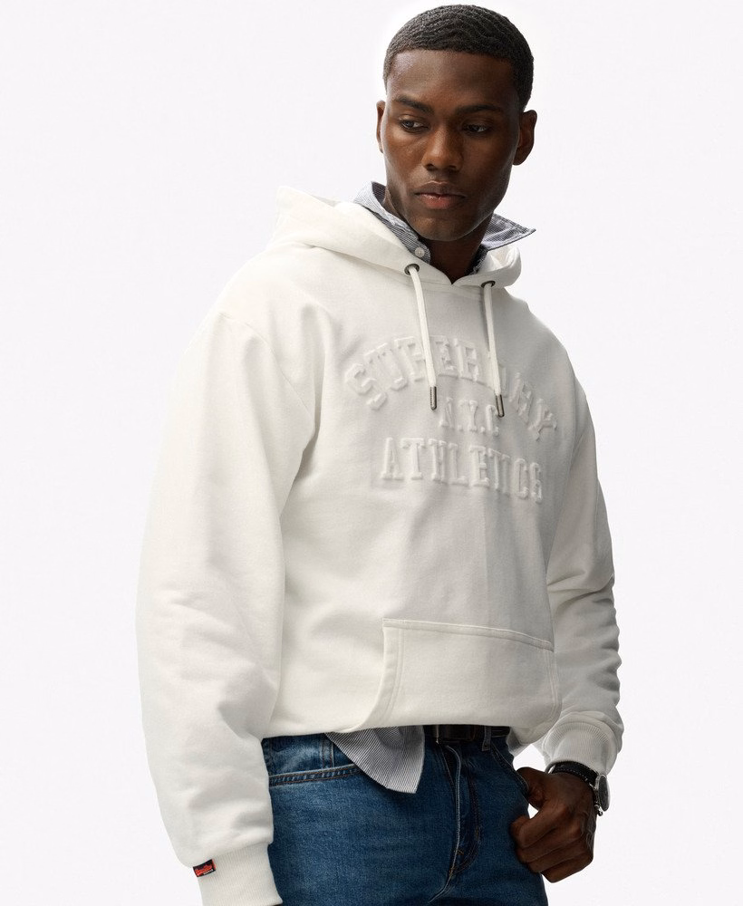 Oversized sportieve hoodie met reliëf