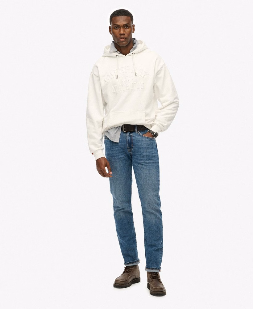 Oversized sportieve hoodie met reliëf