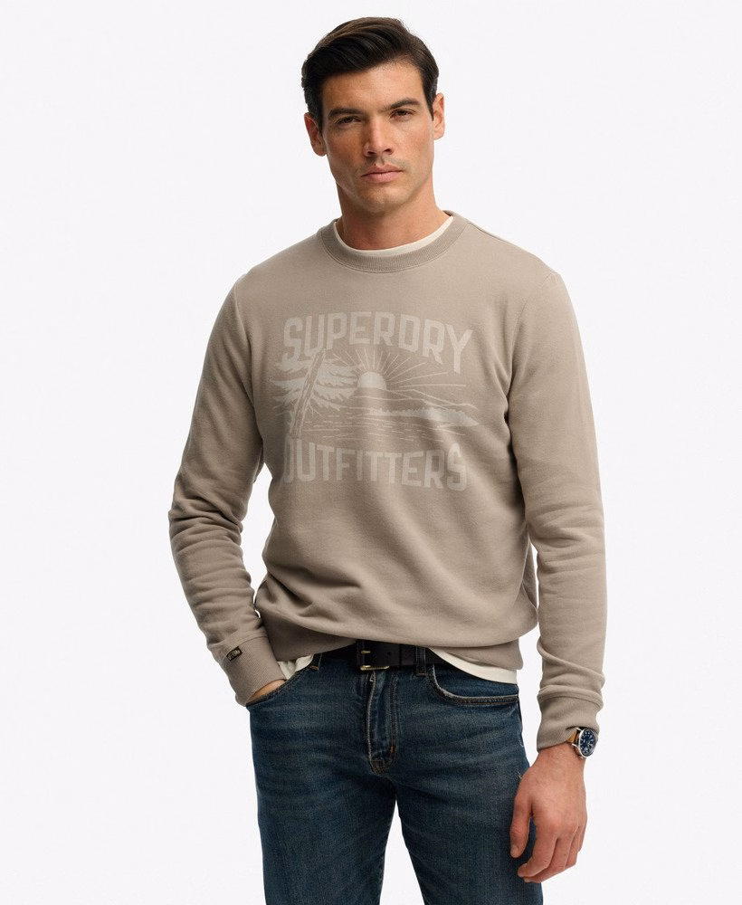 Retro outdoor relaxed sweatshirt