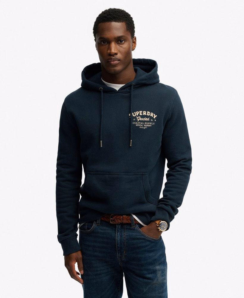 Lo-Fi Dockside geborduurde hoodie