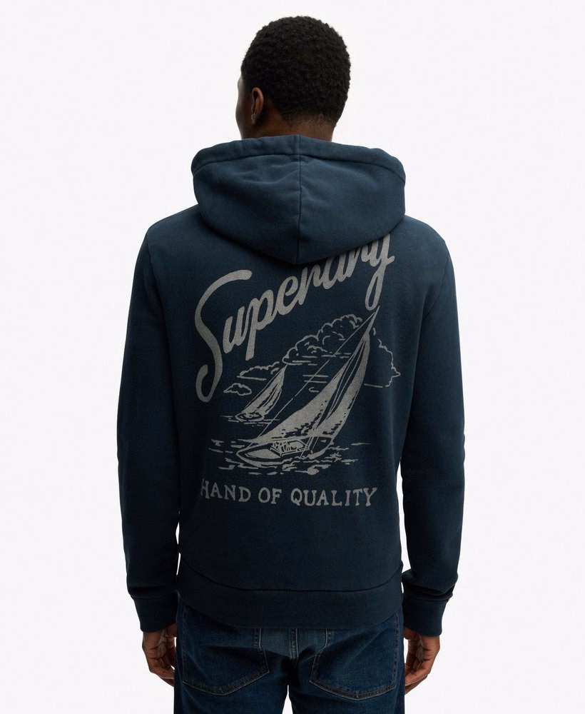 Lo-Fi Dockside geborduurde hoodie