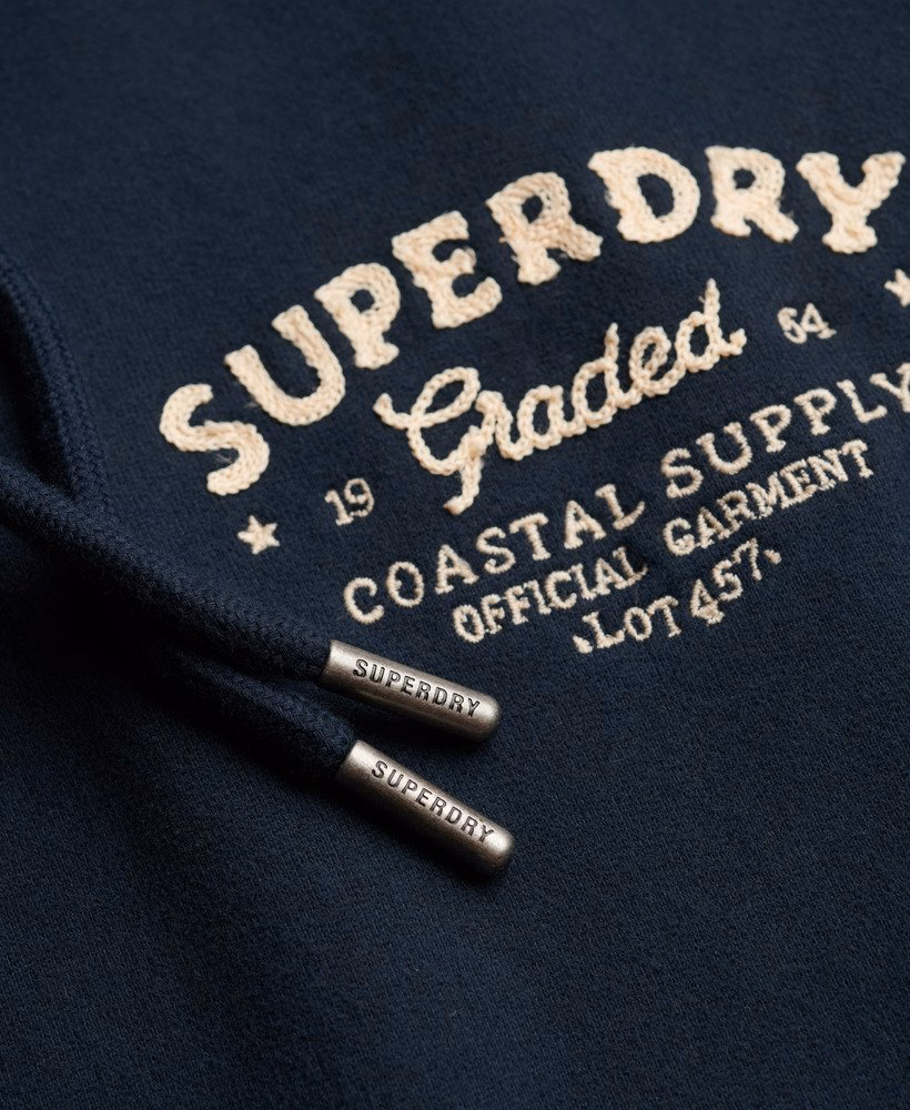 Lo-Fi Dockside geborduurde hoodie
