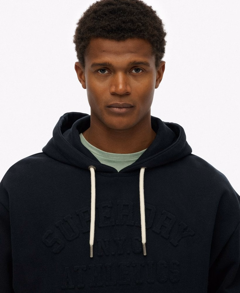 Oversized sportieve hoodie met reliëf