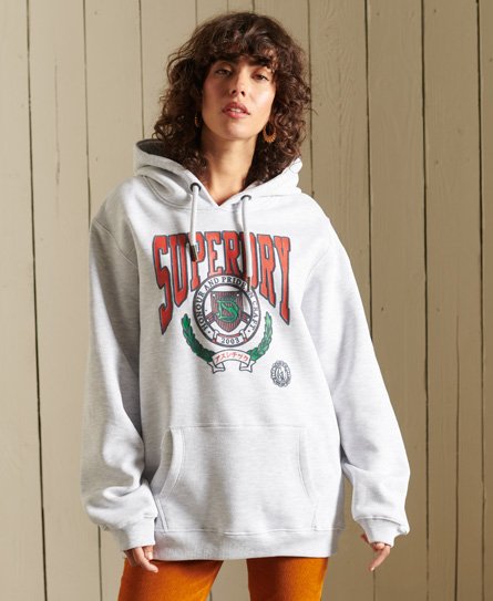 boho graphic ana hoodie in glacier grey marl