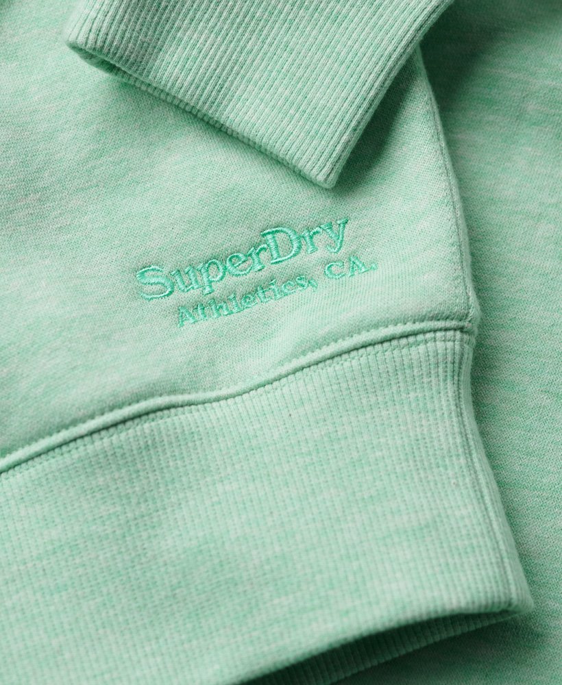 essential logo relaxed fit sweatshirt in mint green marl
