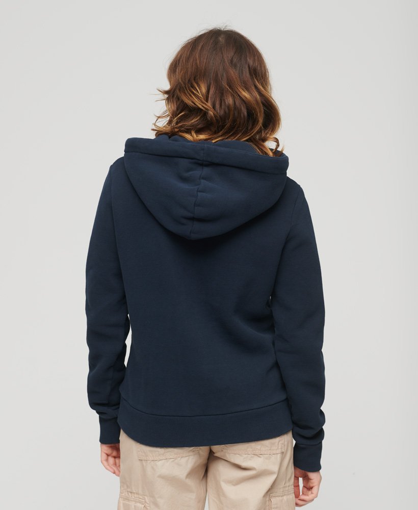 hoodie met archive script-graphic in eclipse navy