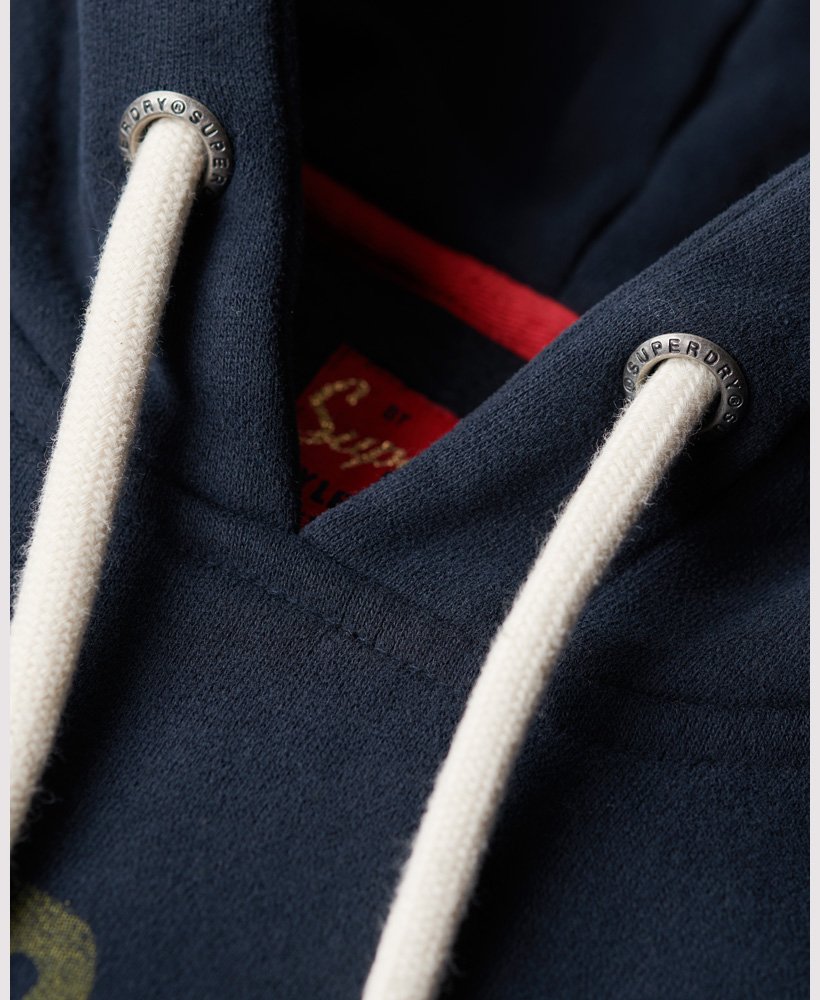 hoodie met archive script-graphic in eclipse navy