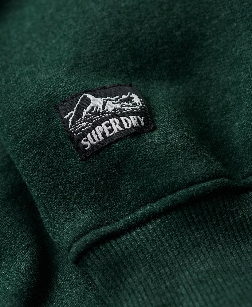 reissouvenir-sweatshirt met grafische print in jadegroen gemêleerd.
