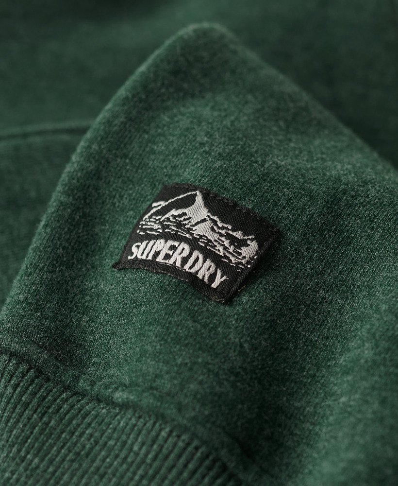 reissouvenir-sweatshirt met grafische print in jadegroen gemêleerd.