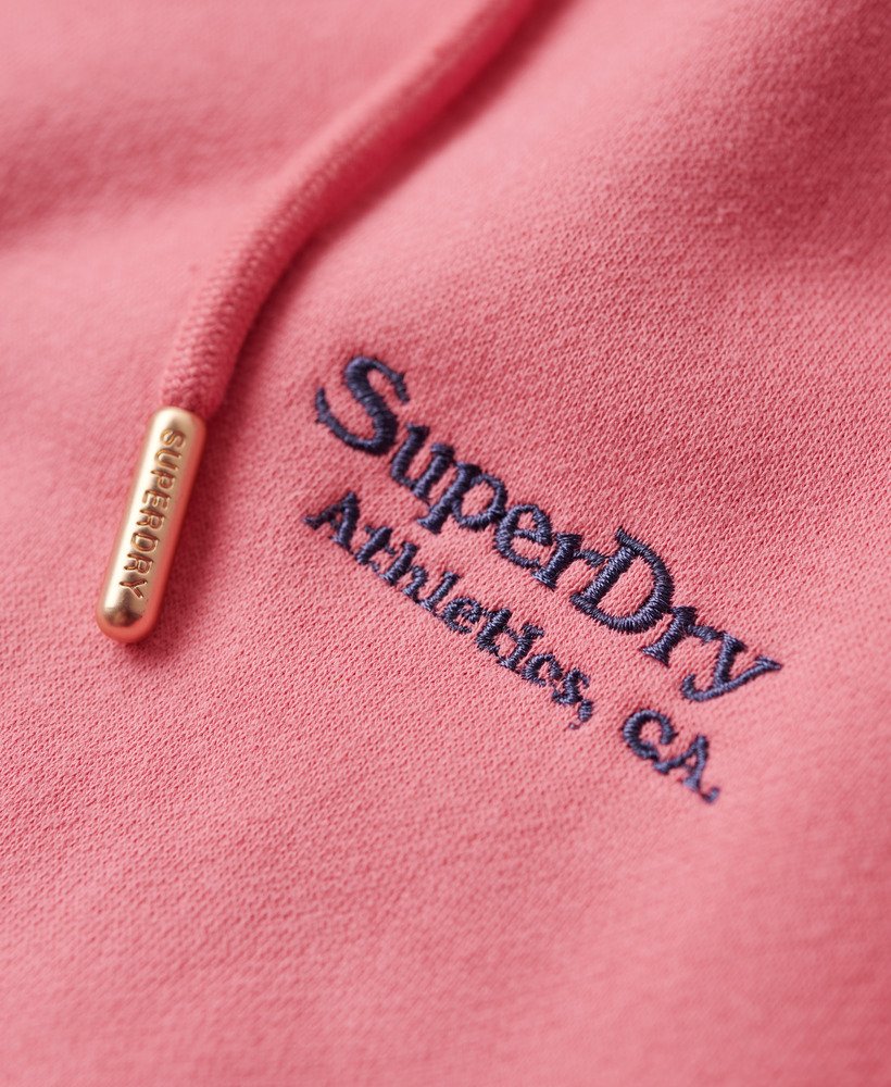 essential logo hoodie in camping pink