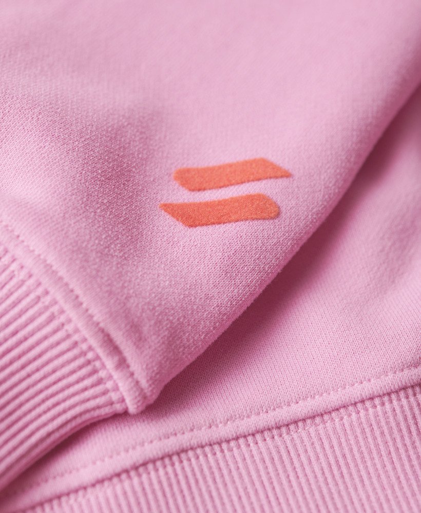 sportswear logo boxy hoodie in hyper lavender