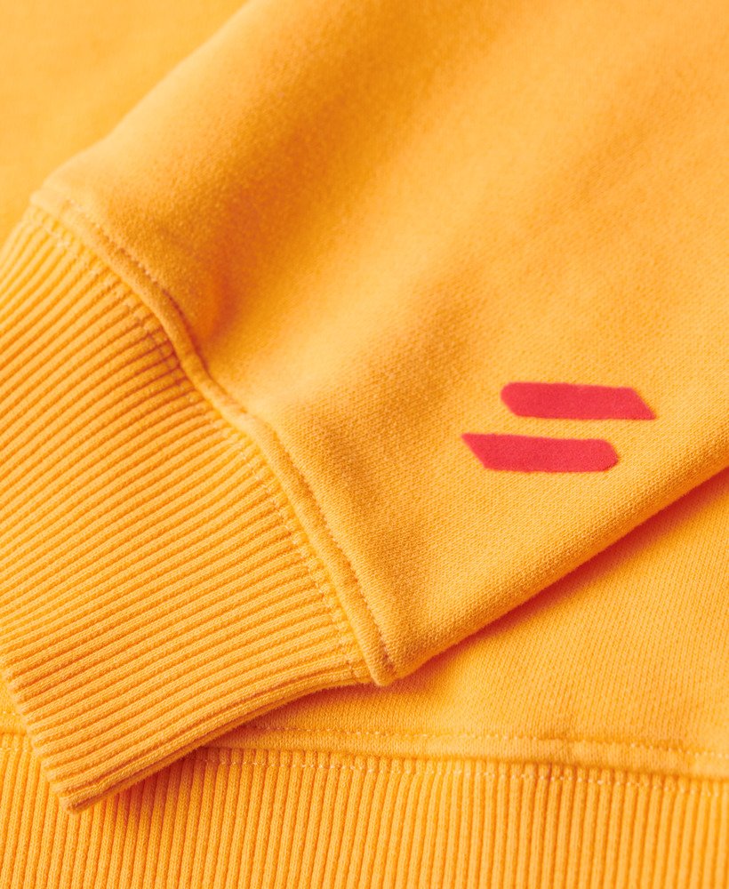 sportswear logo boxy hoodie in pop orange