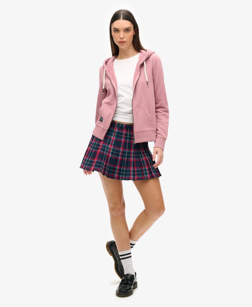 versierde gearchiveerde hoodie met rits in nostalgia rose purple