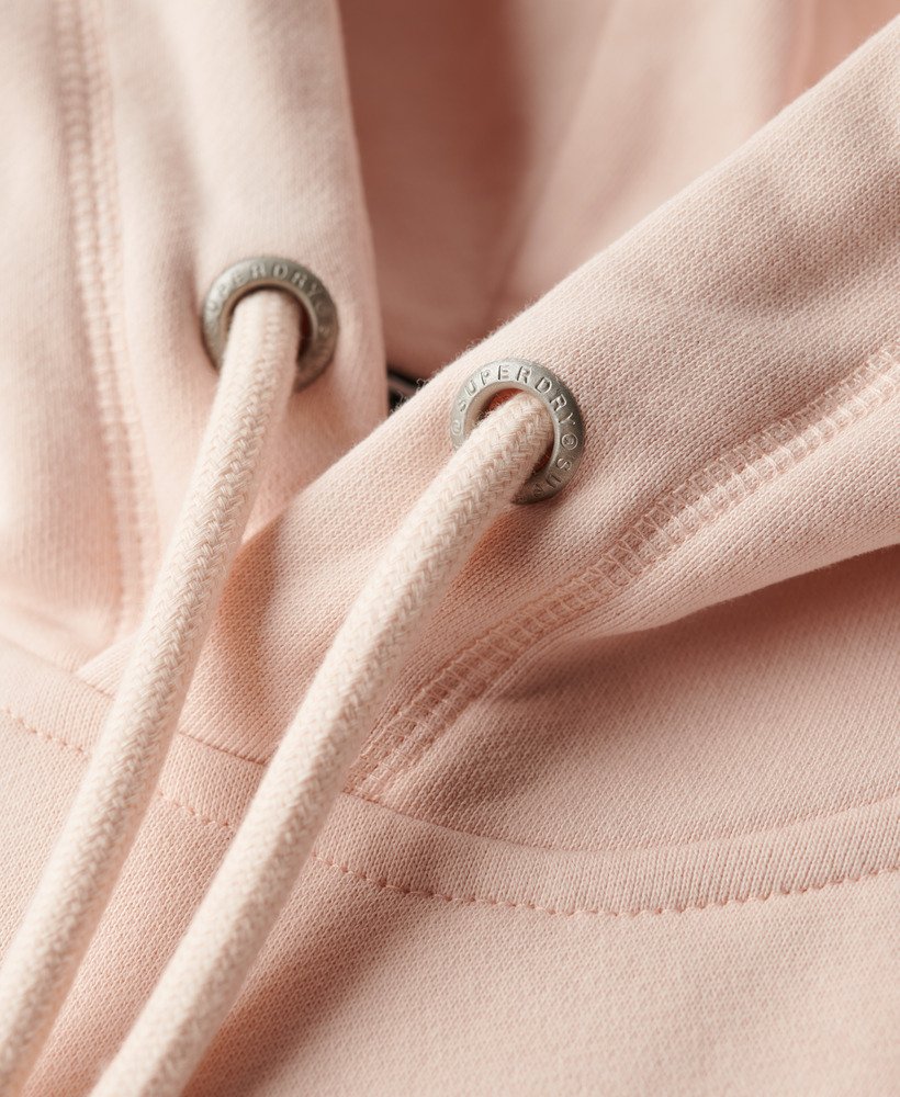 sport luxe loose hoodie in mauve morn pink