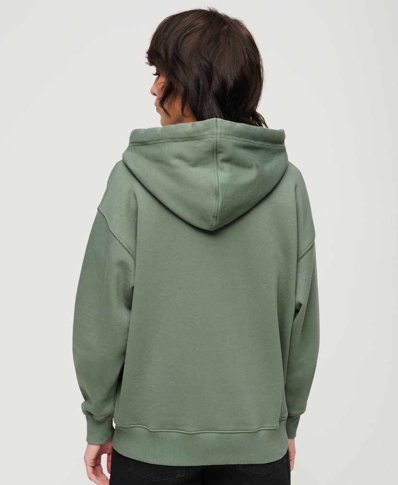 sport luxe loose hoodie in laurel khaki