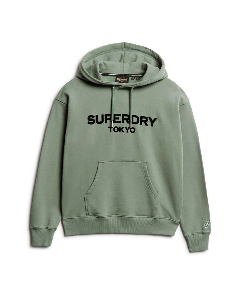 sport luxe loose hoodie in laurel khaki