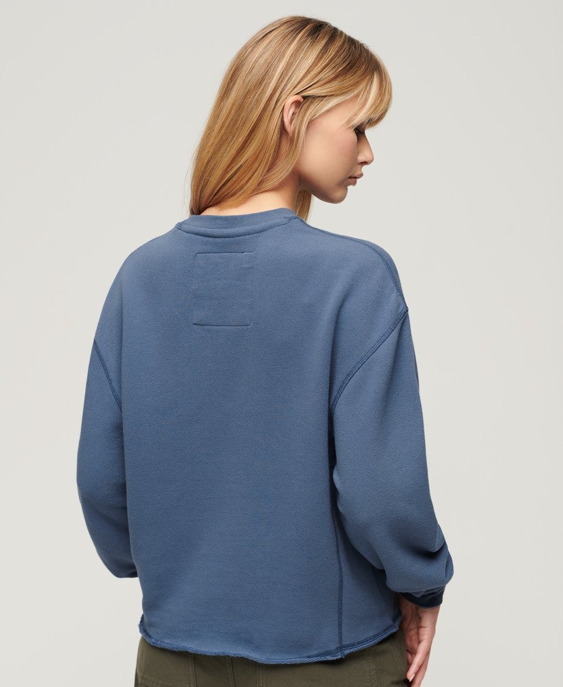 athletic essentials sweatshirt in wedgewood blue