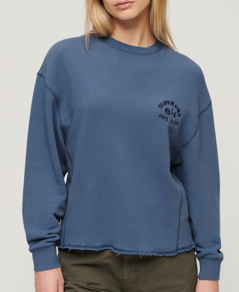 athletic essentials sweatshirt in wedgewood blue