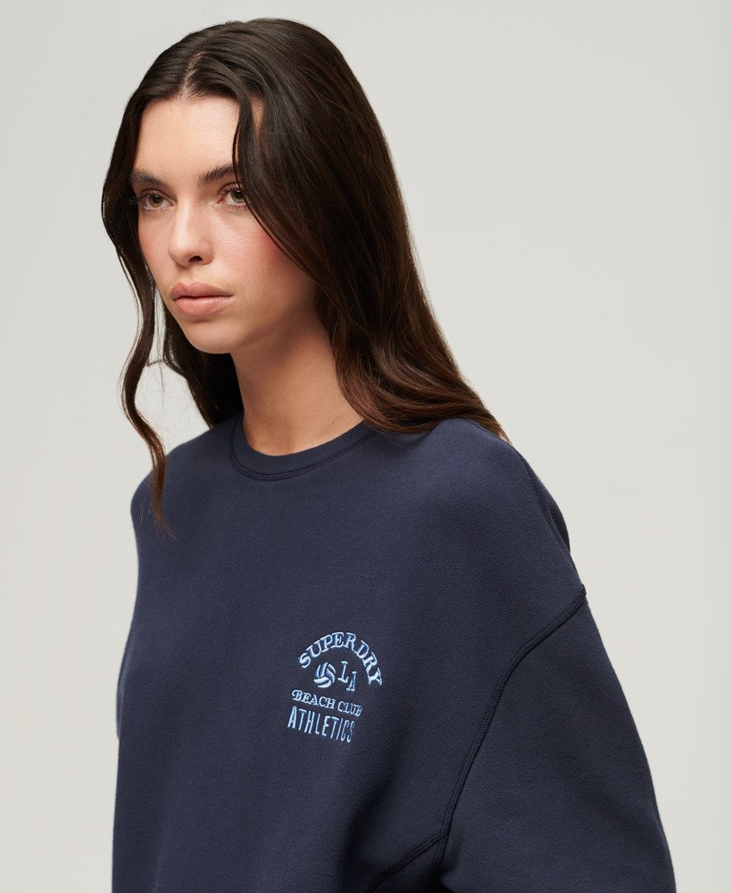 athletic essentials sweatshirt in diepblauw