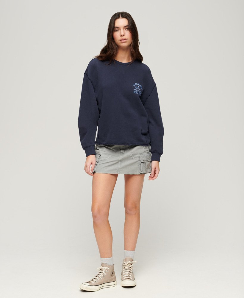 athletic essentials sweatshirt in diepblauw