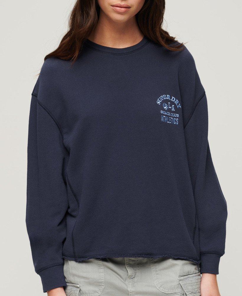 athletic essentials sweatshirt in diepblauw