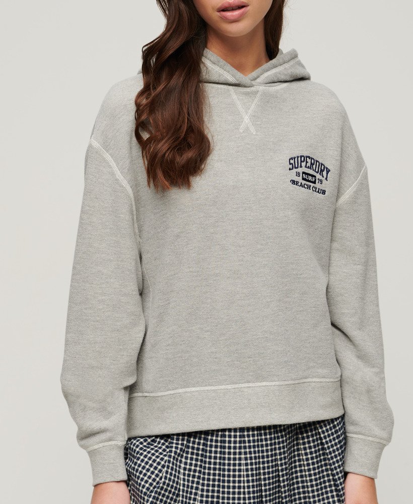 athletic essentials hoodie in grey marl
