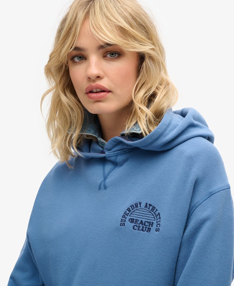 athletic essentials hoodie in wedgewood blue