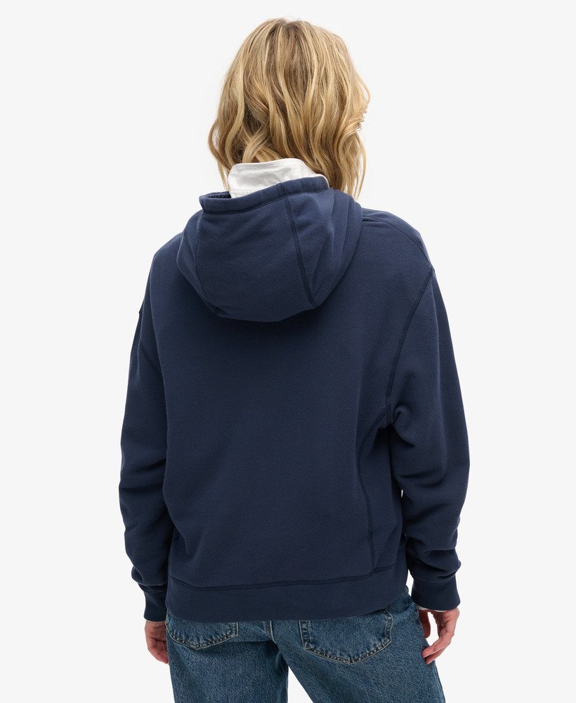 athletic essentials hoodie in richest navy